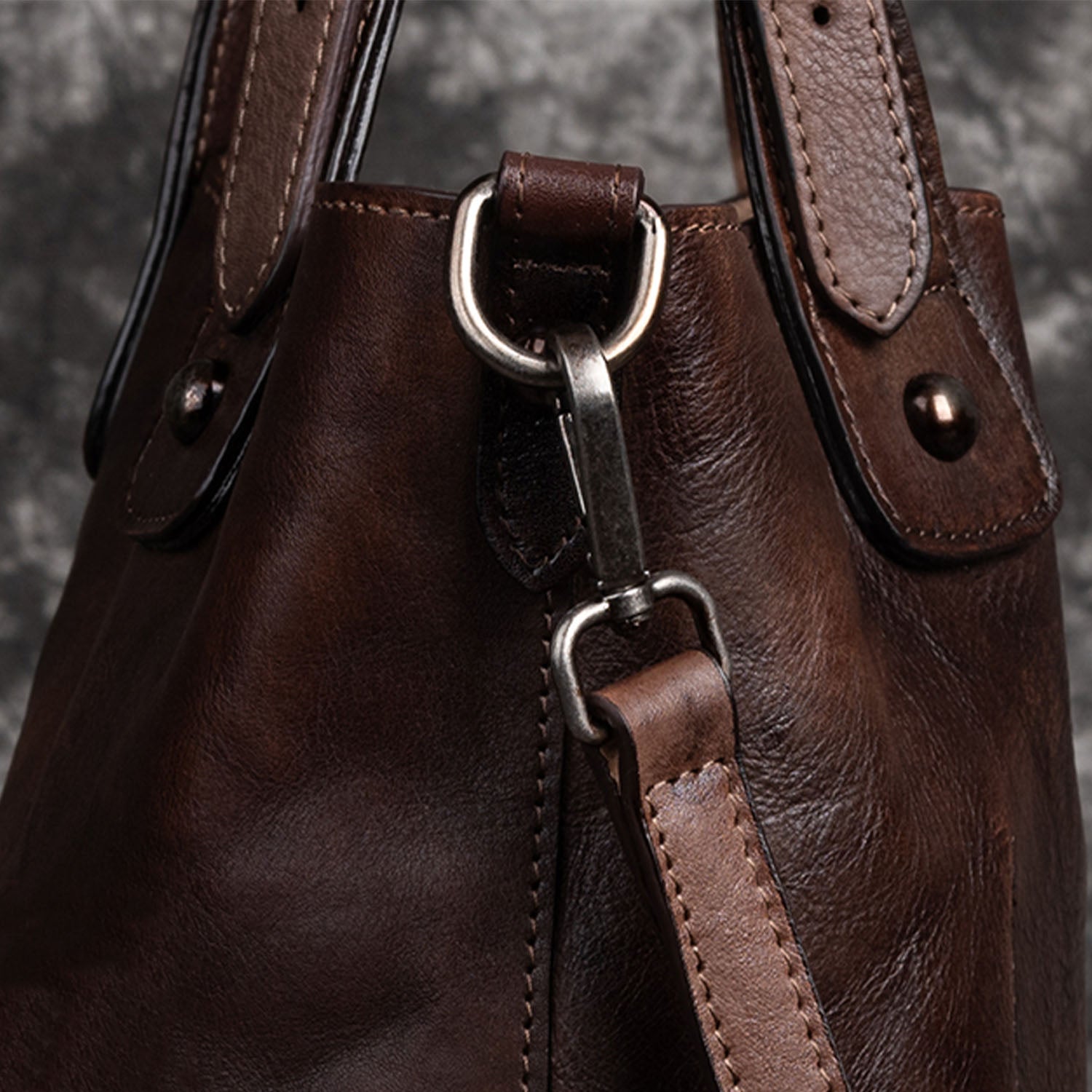 Retro Handmade Soft Durable Leather Bag