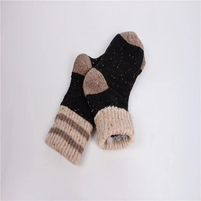 Winter Warm Thick Colored Spots Socks