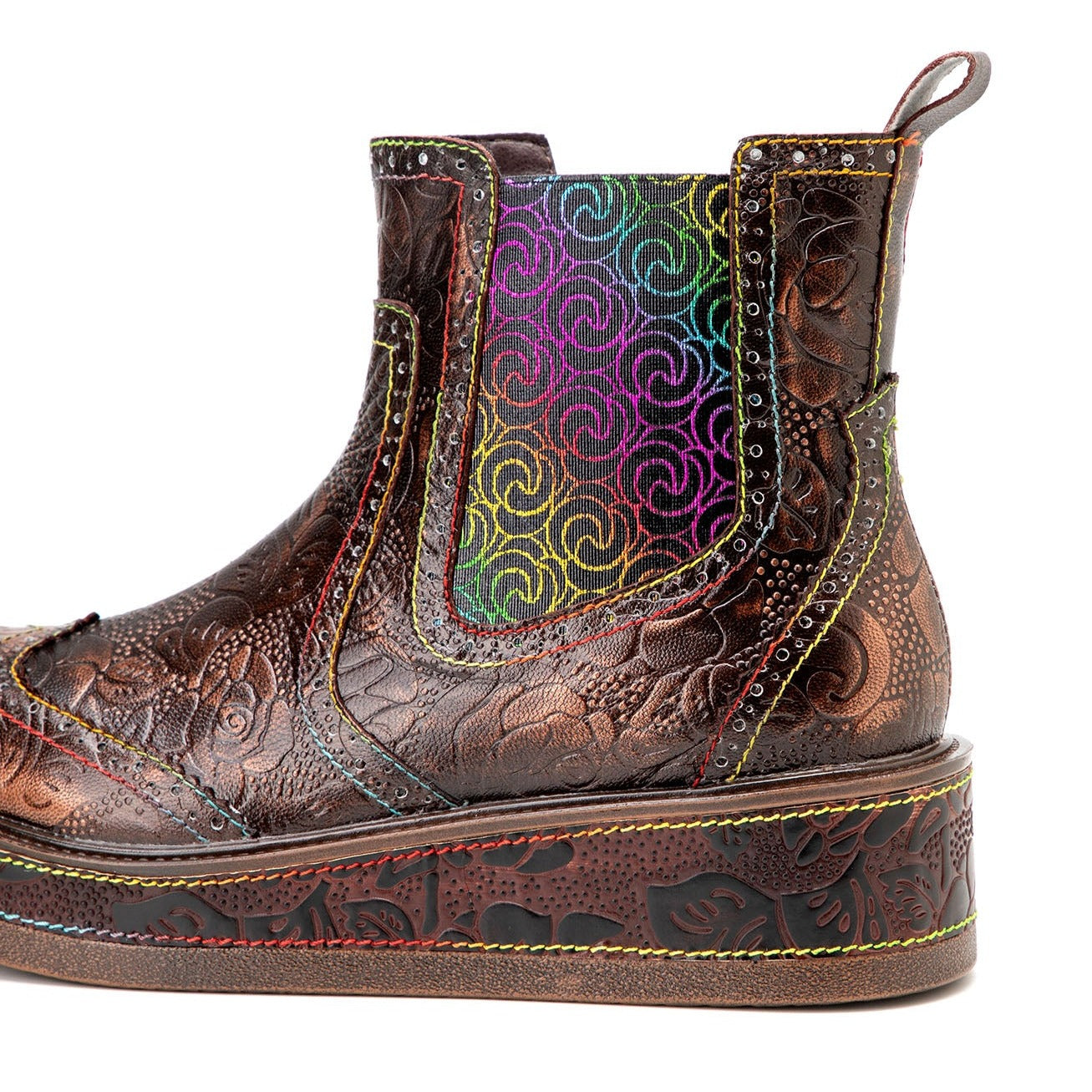 Retro Leather Comfy Casual Ankle Boots