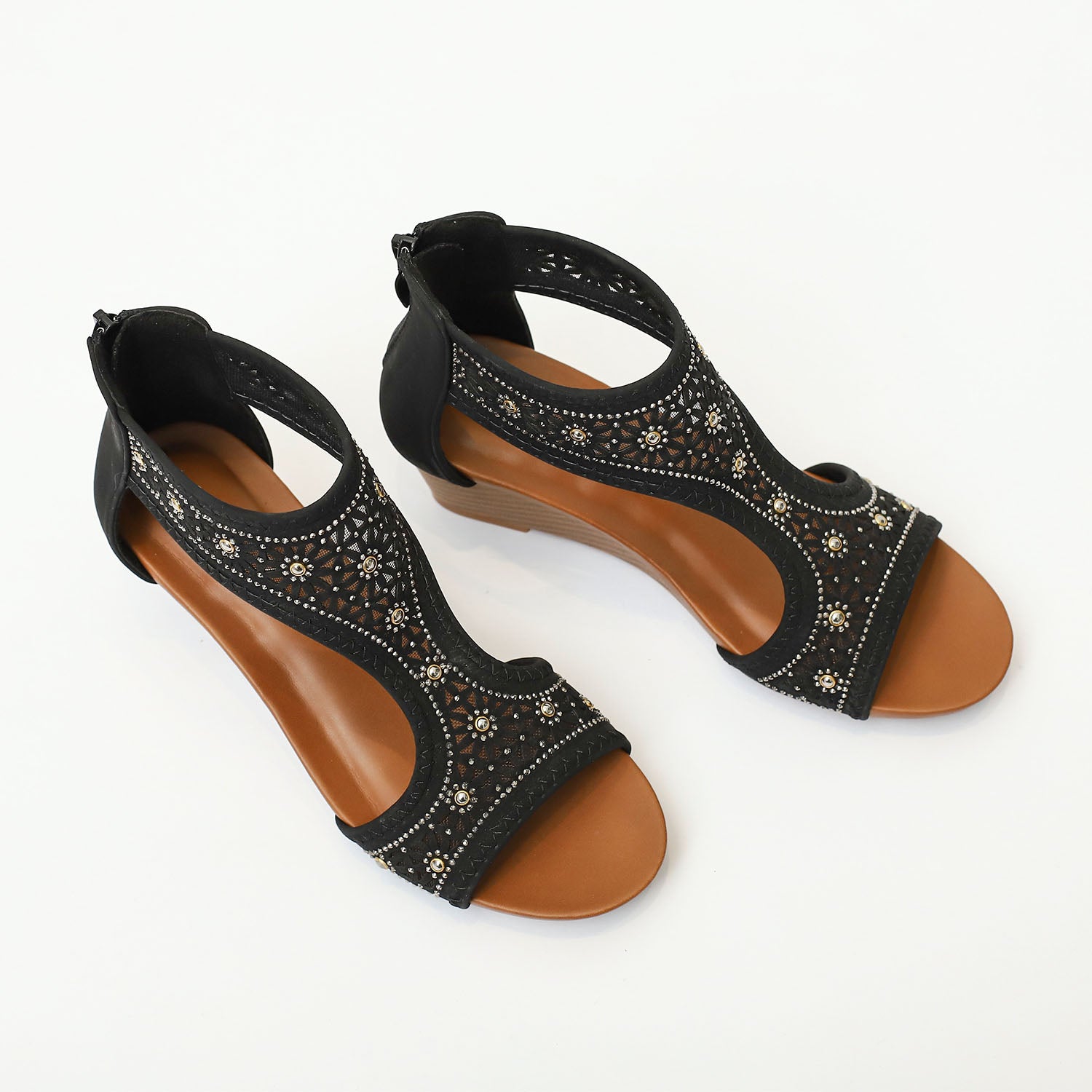 Bohemian Hollow Wedges Sandals