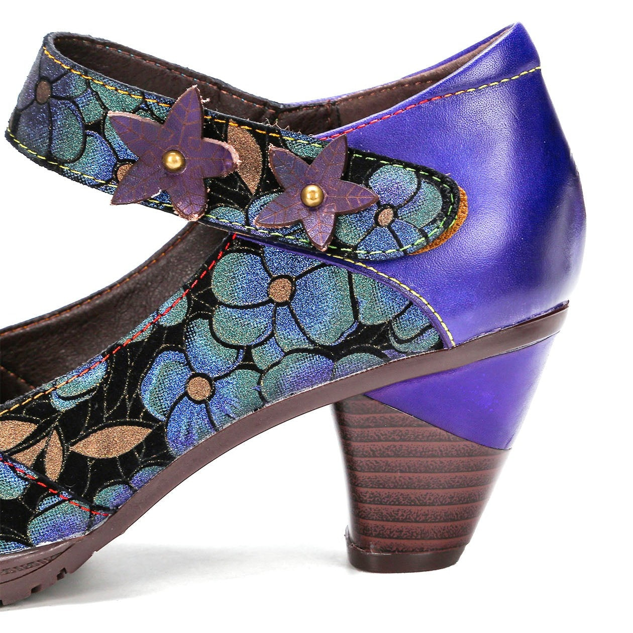 Hand-Painted Artisan Elegant Pumps