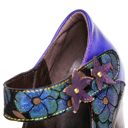 Hand-Painted Artisan Elegant Pumps