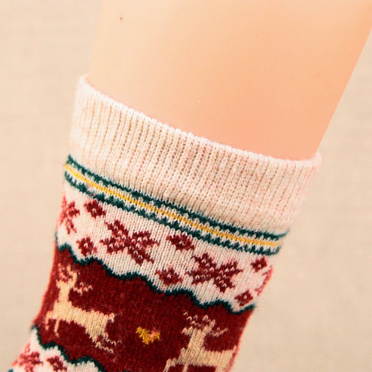 Wool Soft Christmas Deer Socks