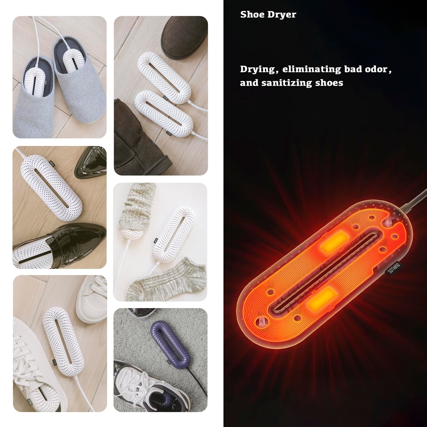 Eliminate Bad Odor and sanitize Shoes Dryer